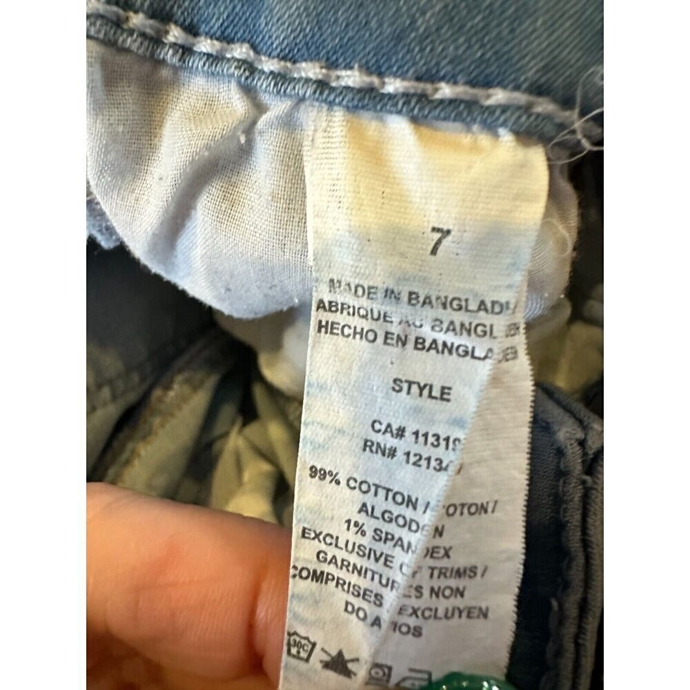 Garage Womens Highwaist Straight Jeans Sz7 26 waist Light Wash Flawed Gem READ - Picture 12 of 12